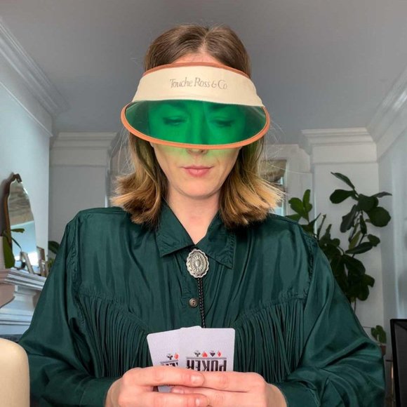 ⚡️SOLD⚡️ vintage touche ross & co poker visor - Picture 7 of 7